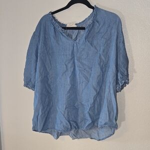 Nurture Light Blue Blouse